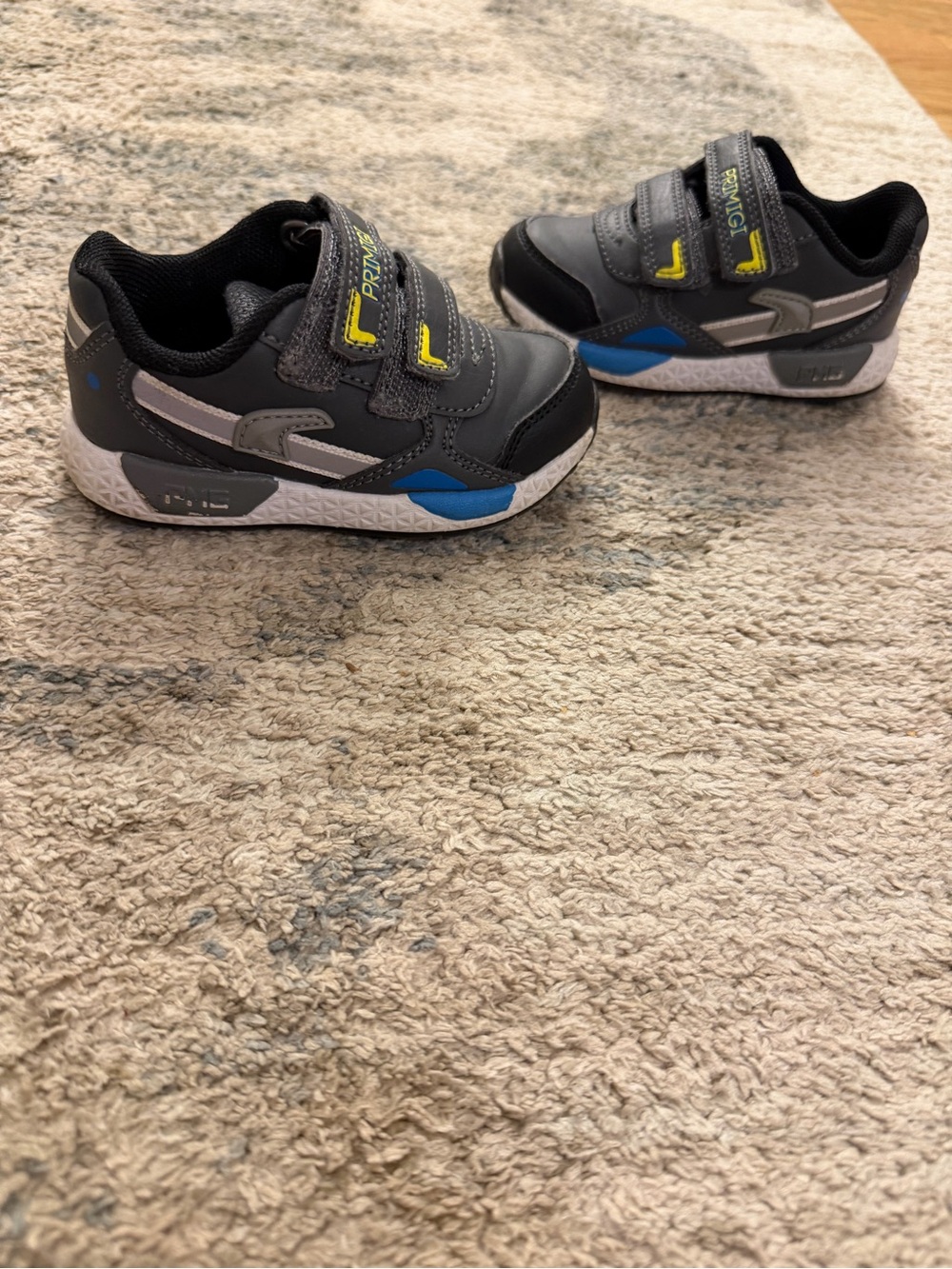 Primigi Gray, Blue & Yellow Kids Sneakers